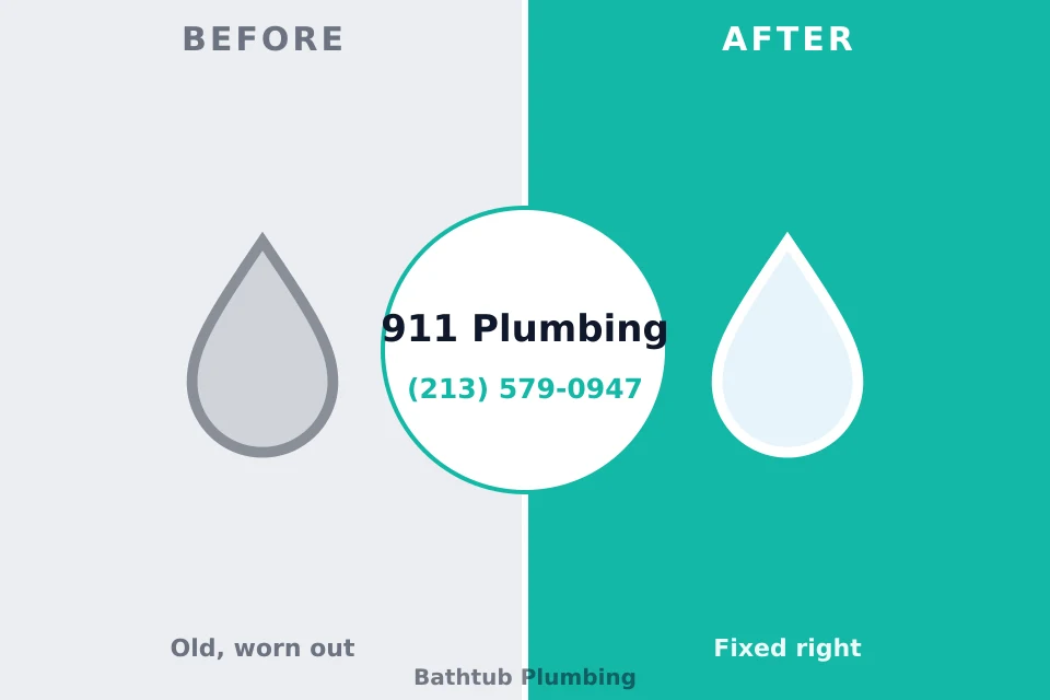 Before and after: plumbing repair Arkansas City, KS